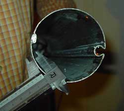 Markisenwelle bestehend aus einem Nutrohr mit 78 mm Duchmesser (M78) 